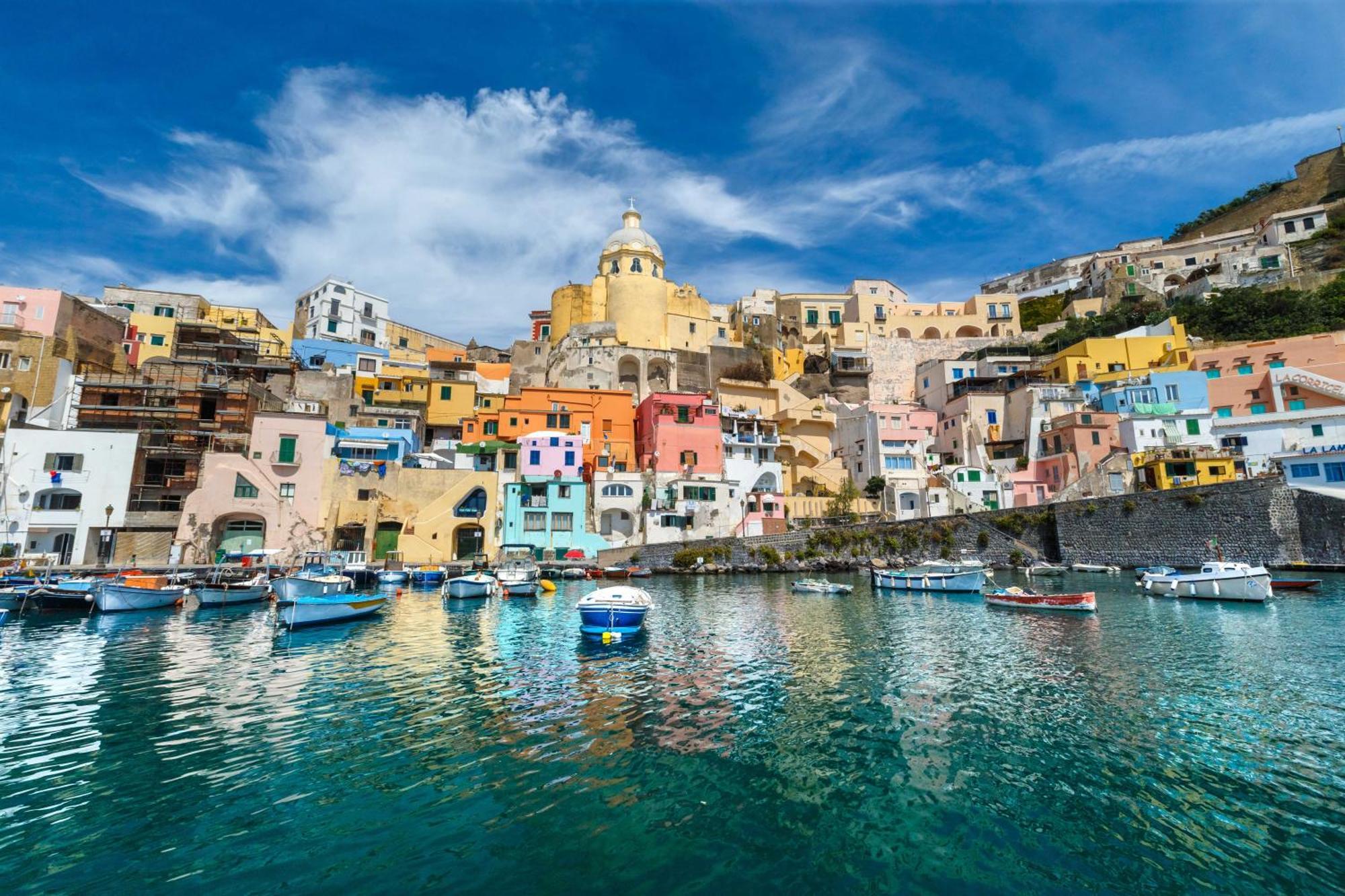 De Lamartine A Marina Di Corricella Procida Extérieur photo